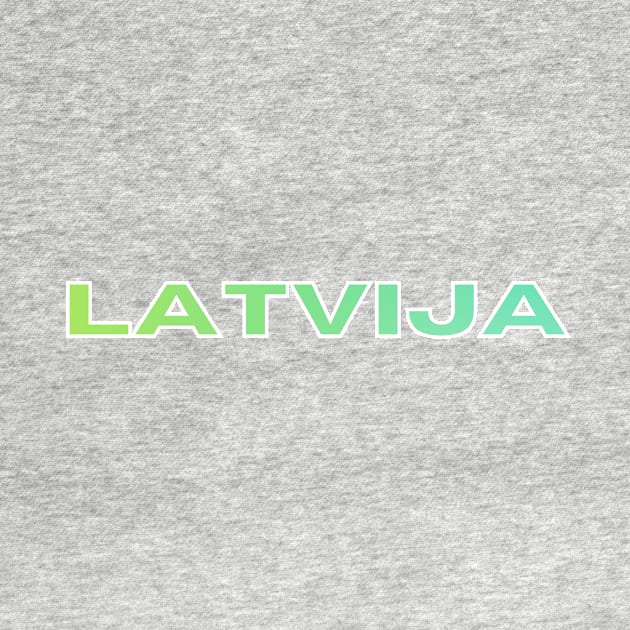 Green ombre latvija latviski - Latvia by LukjanovArt